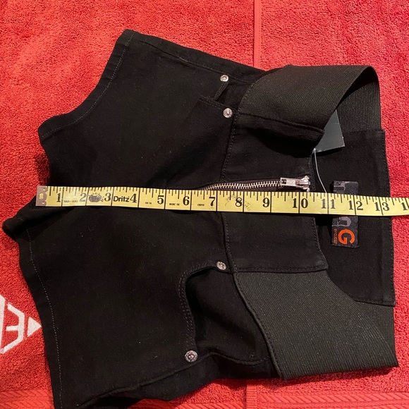 G by Guess Kristen High Waist shorts Black XS NWT - Picture 5 of 6
